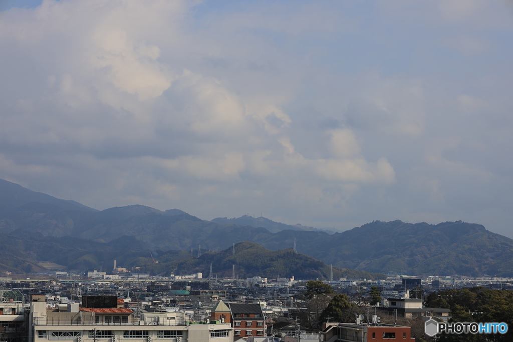 3月2日の富士山（雲で見えない）