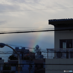 虹が見えた