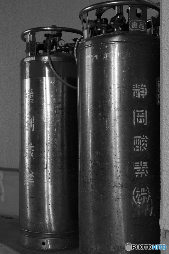 試し撮り⑤　酸素ボンベ