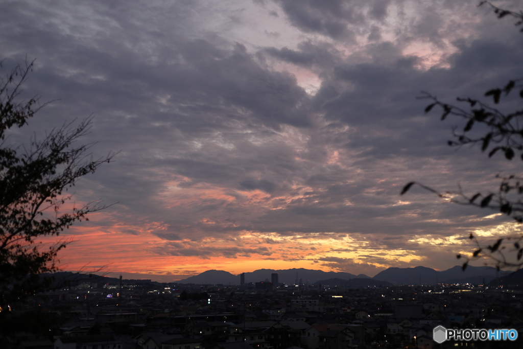 10月31日の夕暮れ