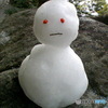 兄の作った雪だるま