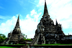 タイアユタヤ遺跡の仏塔
