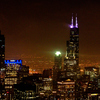 シカゴ高層ビル群夜景2