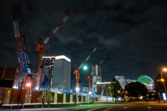 横浜_赤レンガパーク前交差点_夜景