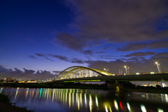 多摩水道橋（ライトアップ）