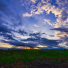 多摩川の夕景