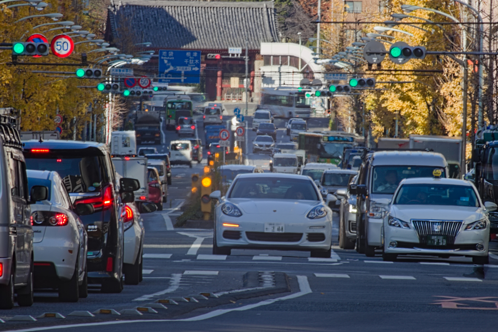 直線道路1.2km