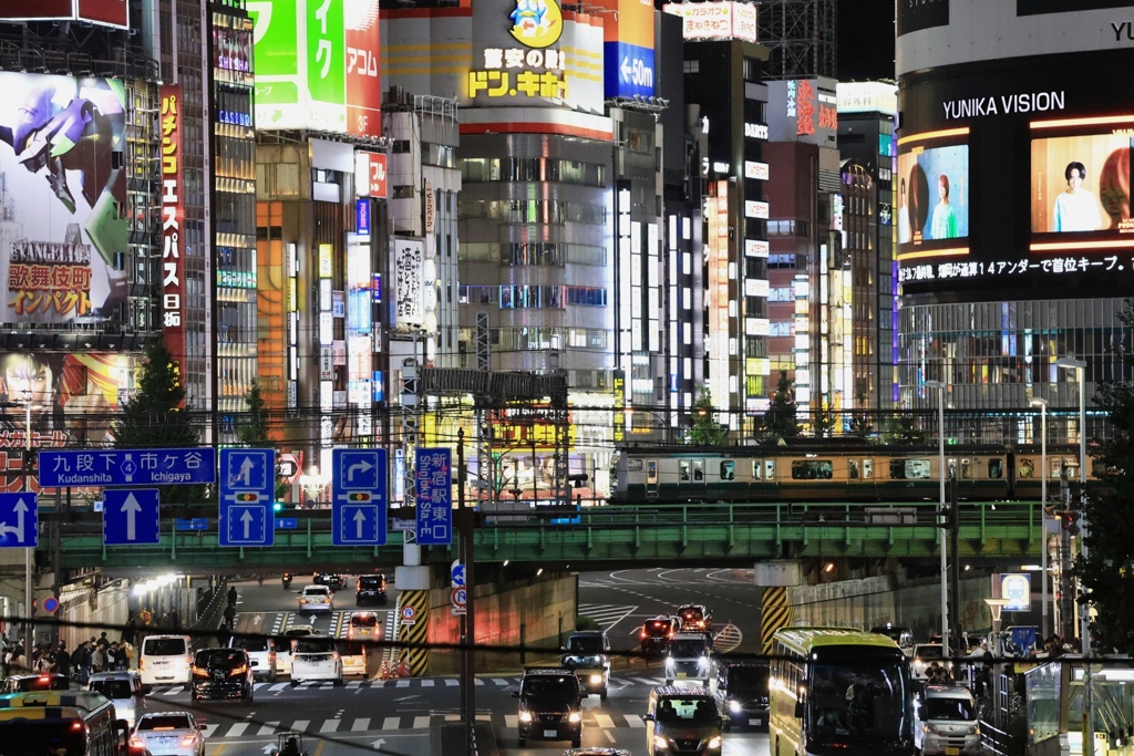 新宿大ガードと埼京線。