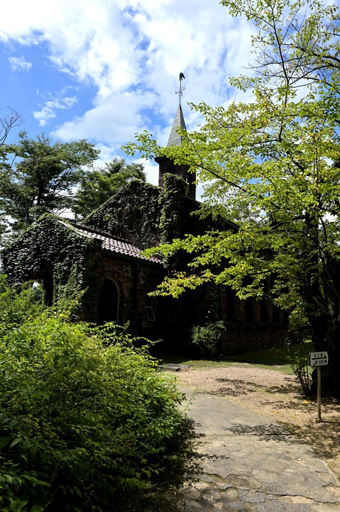 碌山美術館。