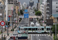 路面電車。