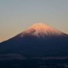 富士山のモルゲンロート。