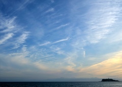 海辺の空。