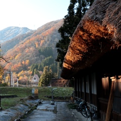 夕暮れ時（五箇山）。