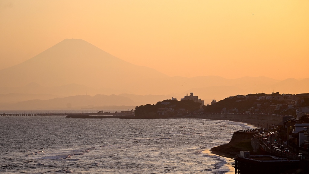 夕景。