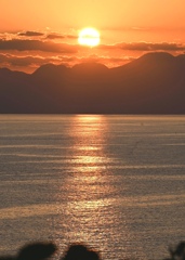 夕日（湘南巡り①）。