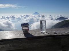 おしる粉と水。