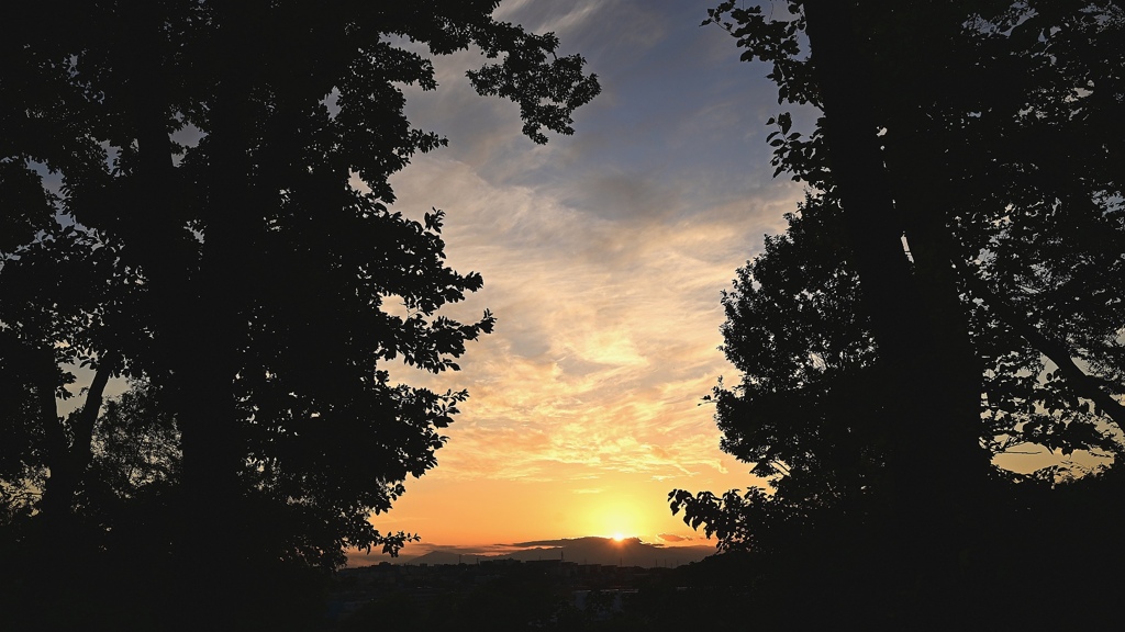 夕暮（散歩中.2021.10.30）