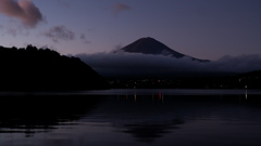 河口湖からの富士山