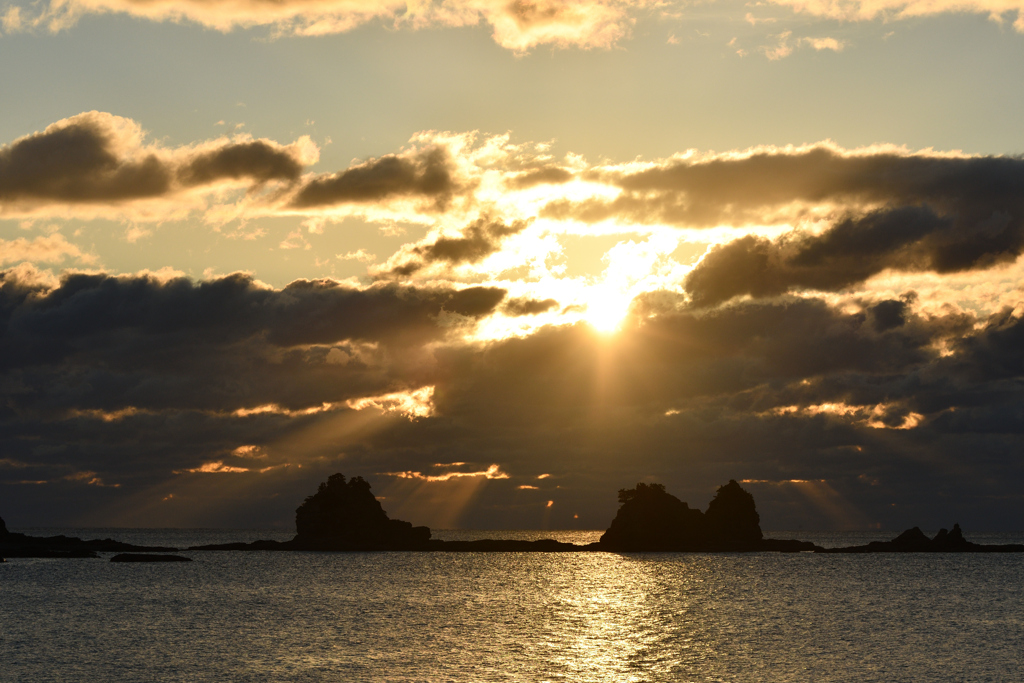 田原海岸　初日の出