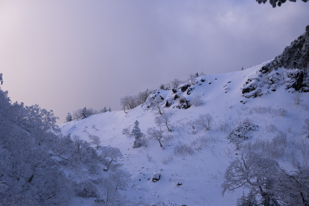 日光白根山の冬