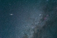アンドロメダ銀河とカシオペア