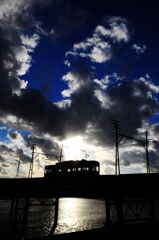 雲と阪堺電車