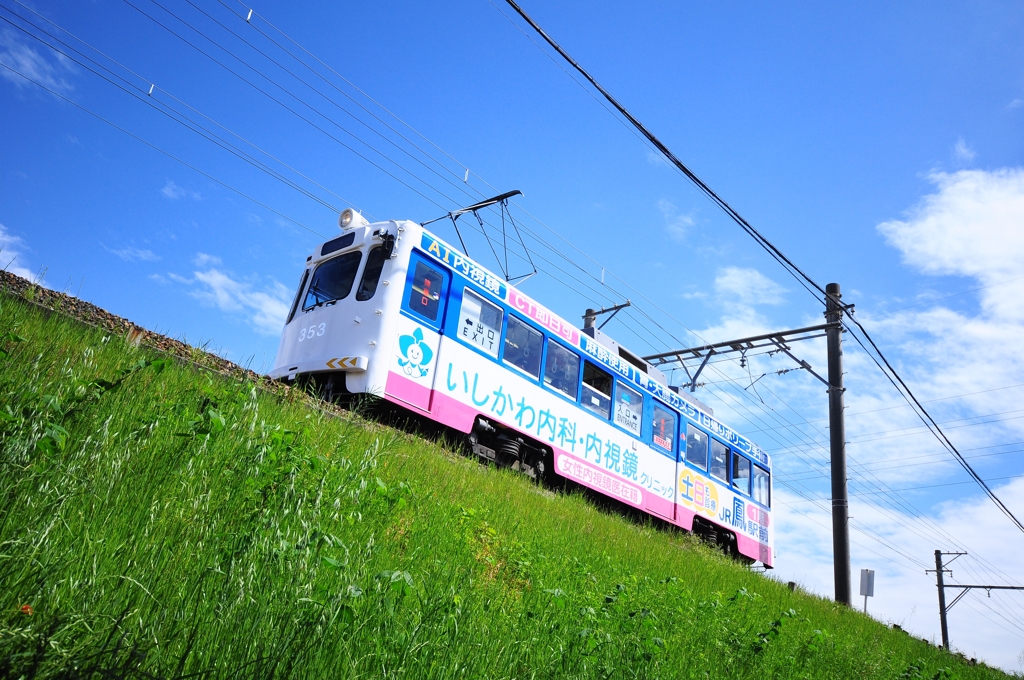 青空と阪堺電車