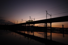 夕暮れの阪堺電車
