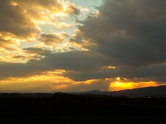 夕焼け　〜端野町にて〜