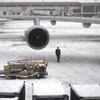 雪の空港