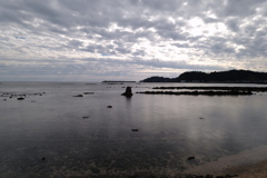 朝の青島海岸