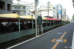 自転車置き場の屋根