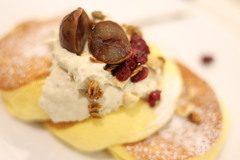 「幸せのパンケーキ」モンブラン注文