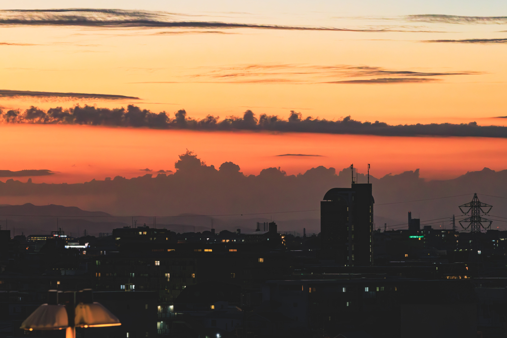 晩夏の夕暮れ