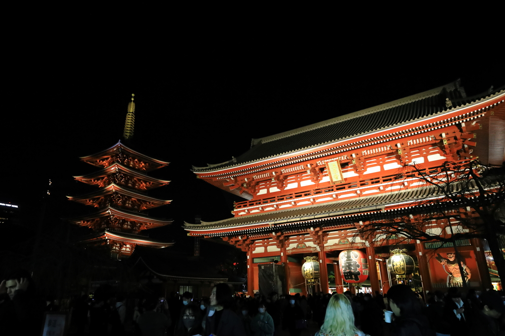 1月３日の浅草寺