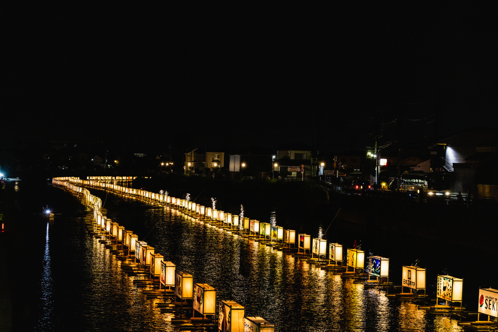 古利根川流灯まつり１