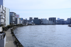新大橋から見る隅田川