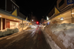 積雪のストリート