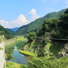 山と川と青空