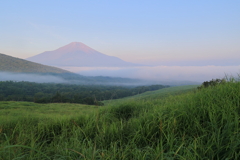 富士山と山中湖雲海