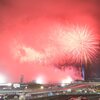 「決勝レース中の打上花火」