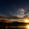 夕陽を背にしたGSE