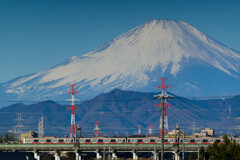 富士山と東急車