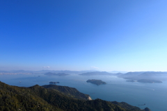 厳島（宮島） 獅子岩展望台から瀬戸内海を望む