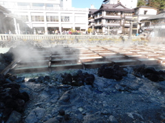 群馬県吾妻郡草津町~湯畑「朝」05