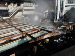 群馬県吾妻郡草津町~湯畑「朝」07