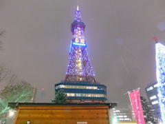 札幌市大通～さっぽろ雪まつり限定ライトアップテレビ塔０３