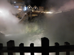 群馬県吾妻郡草津町~湯畑「夜」01