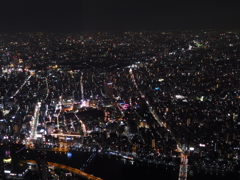 東京都墨田区押上～東京スカイツリー展望台夜景０５