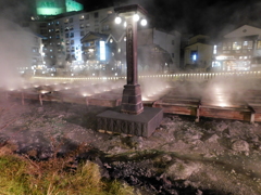 群馬県吾妻郡草津町~湯畑「夜」03